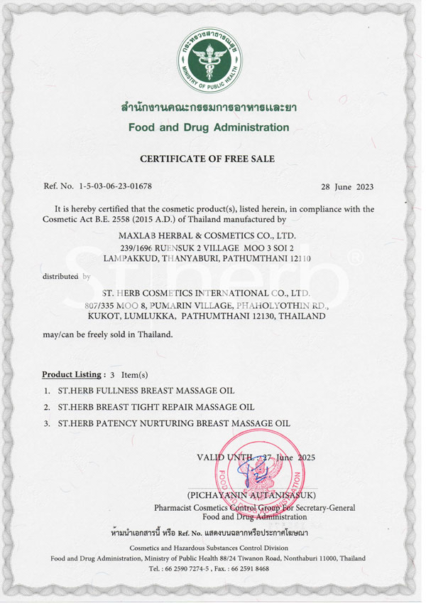 Process of Obtaining a Certificate of Free Sale